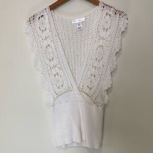 Crochet Knit Sleeveless Top